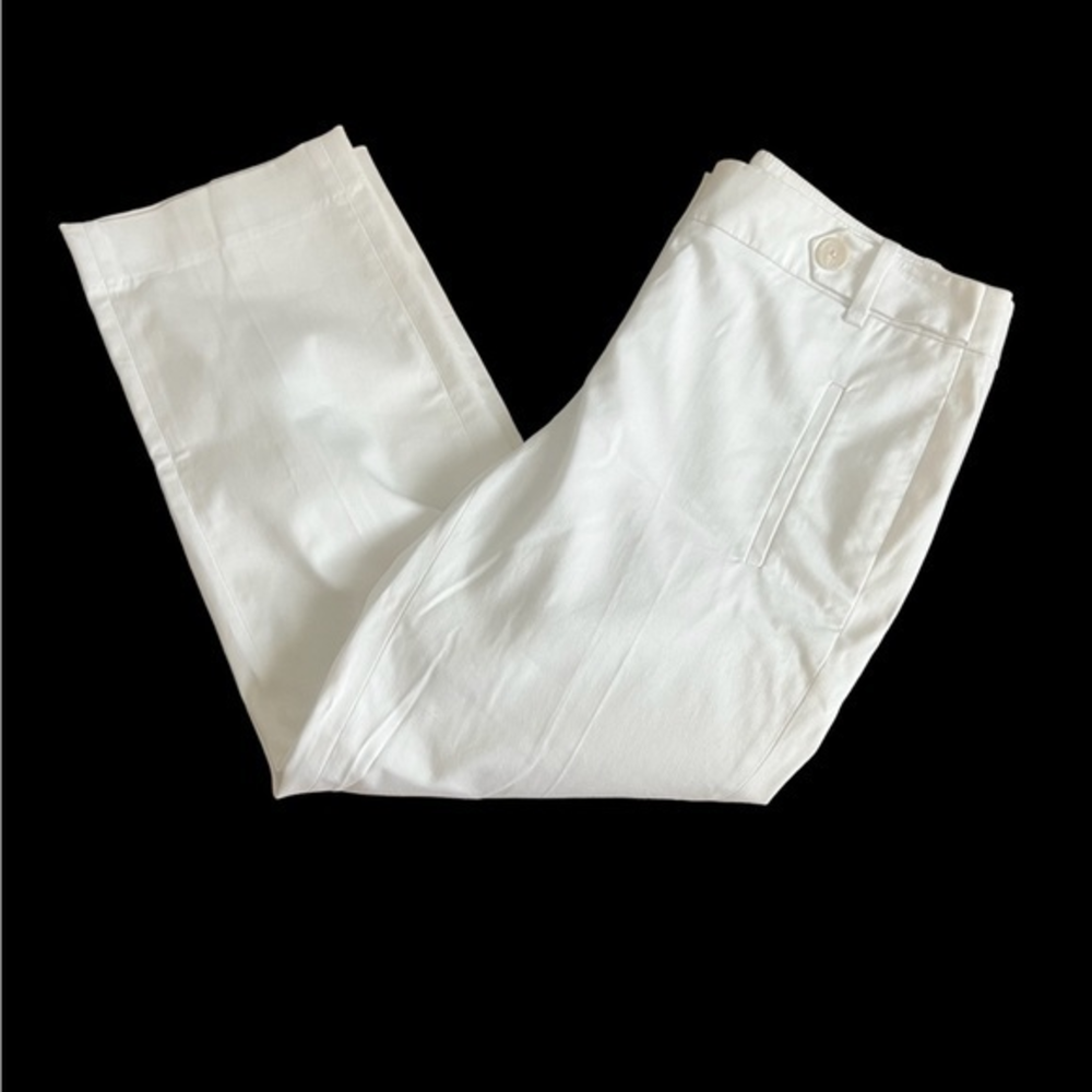 Loft White Marisa Capri Pants 2‎